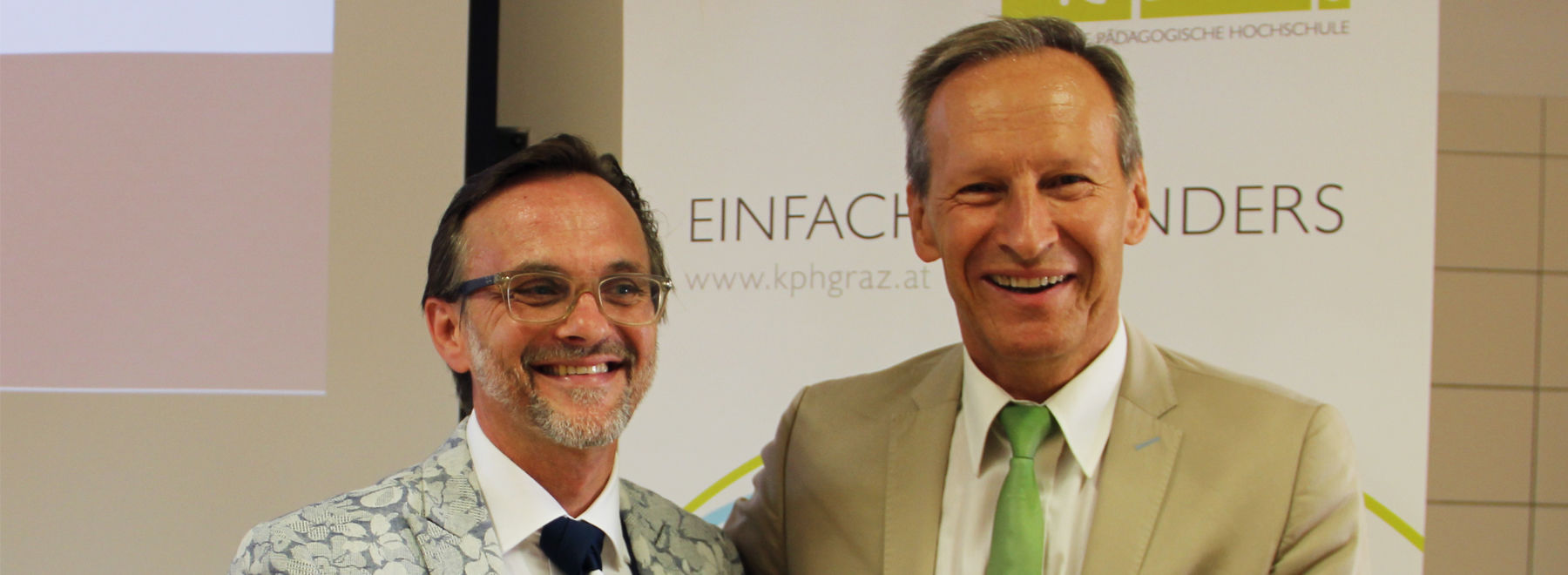 Danke, Rektor Siegfried Barones!